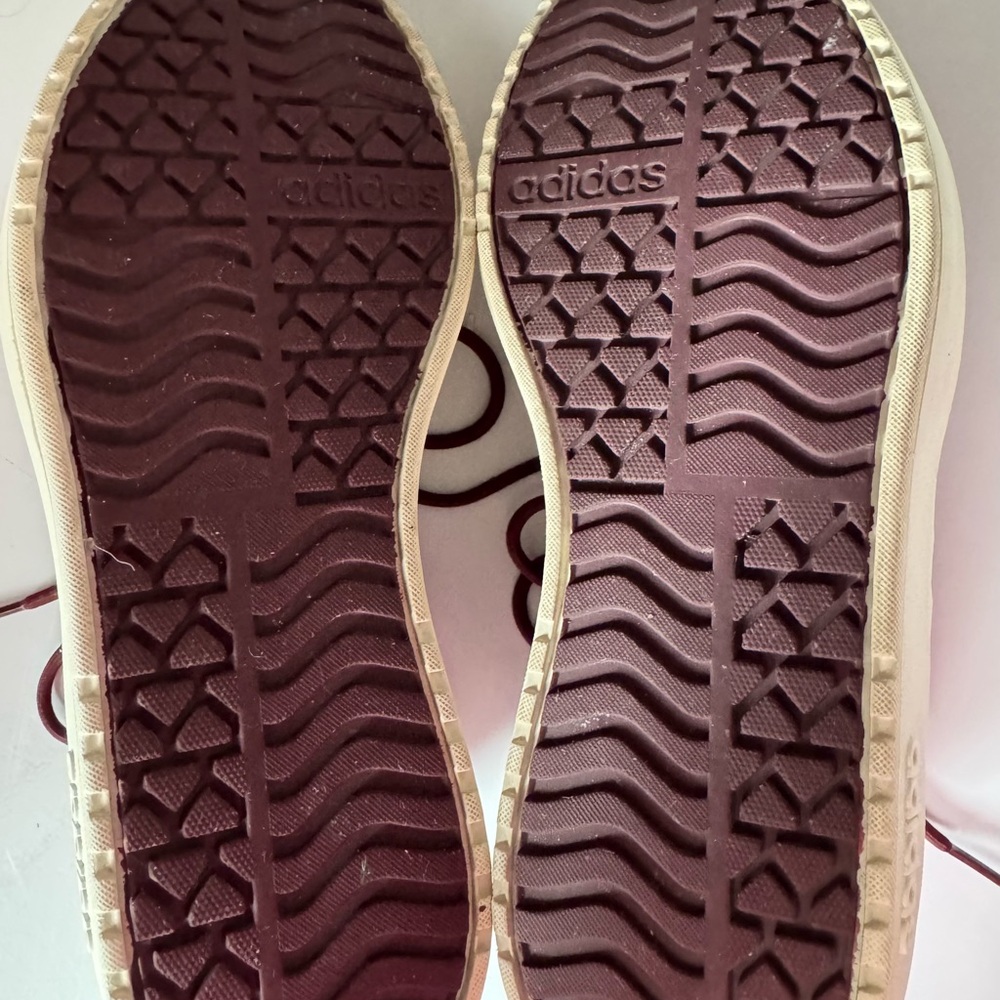 Adidas VL Court Bold Women’s Burgundy Suede Platform Sneakers 6.5 - Picture 4 of 5